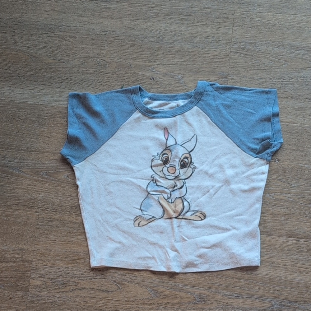 Disney Blue & White Thumper Raglan Tee, XS